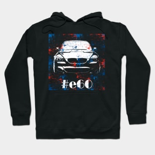 e60 abstract silhouette color Hoodie